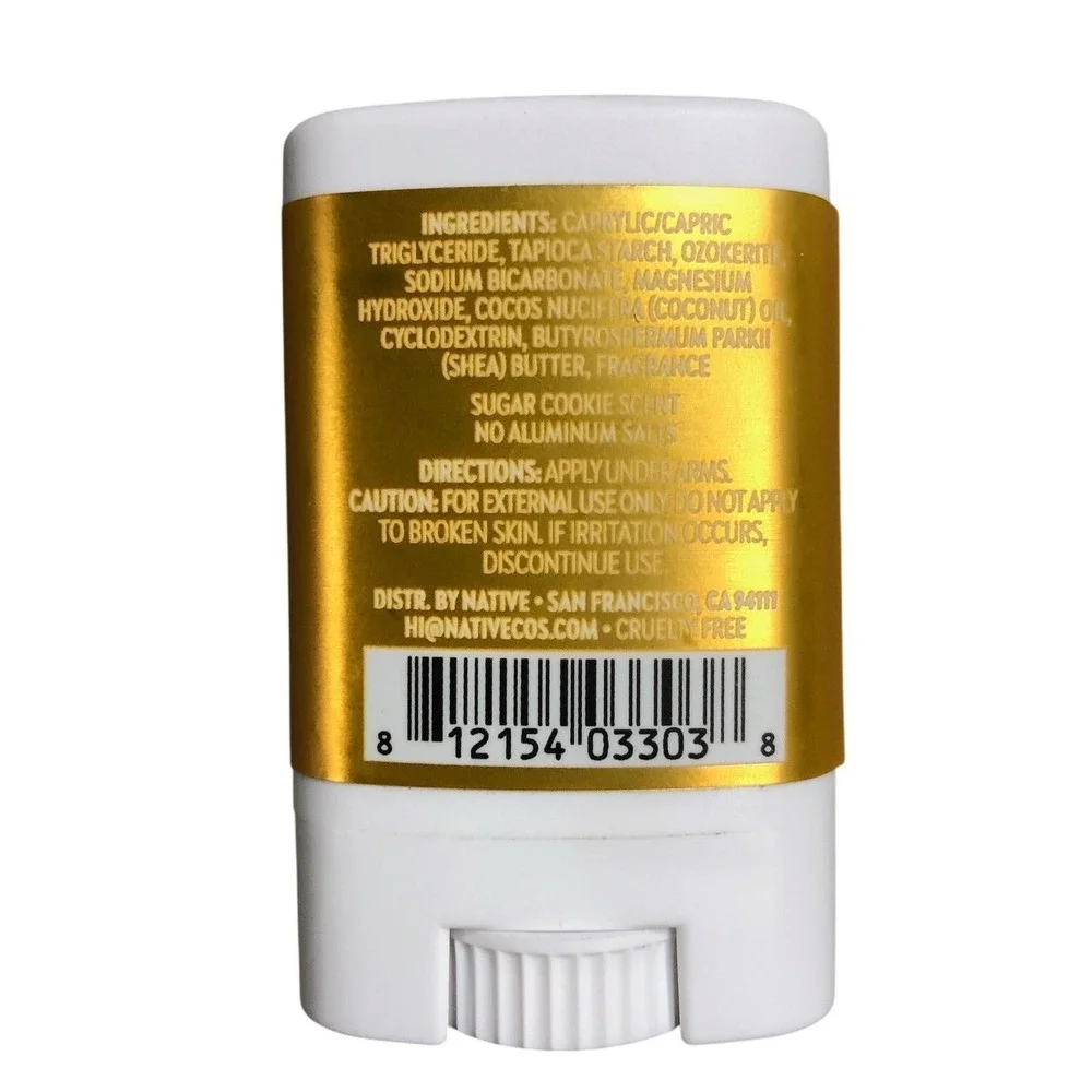 Native Deodorant Sugar Cookie Scent Aluminum Free Cruelty Free‎ 0.35 oz